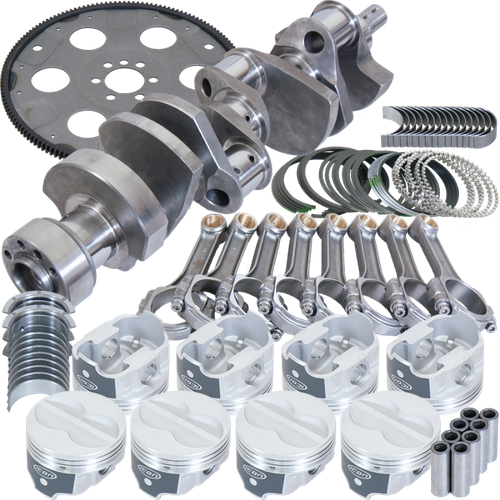 Eagle Chevy 350 1Pc 3.750in Crank 5.700in I-Beam Rods -10cc 4.030in Pistons Balanced Assembly