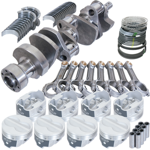 Eagle Chevy 350 1Pc 3.750in Crank 5.700in I-Beam Rods -10cc 4.040in Pistons Rotating Assembly