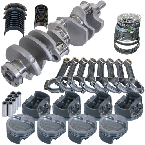 Eagle Ford 351W 4.000in Crank 6.250in I-Beam Rods -26cc Inv Dome 4.040in Pistons Rotating Assembly