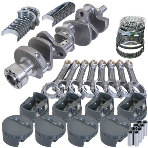 Eagle Chevy LT1350 1Pc 3.480in Crank 6.000in I-Beam Rods -5cc 4.000in Pistons Rotating Assembly