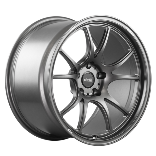 Konig Forged F3S 19X12 5X130 ET65 Satin Charcoal Knurled Bead
