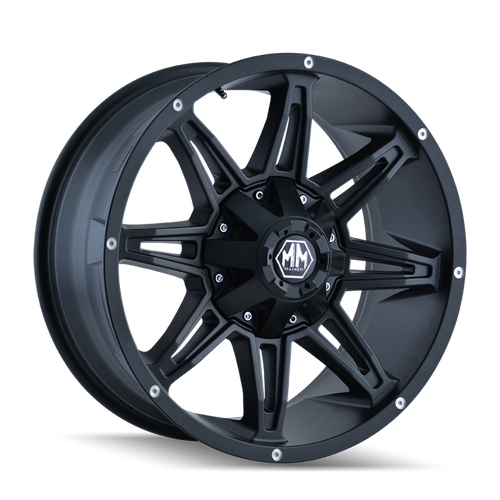 Mayhem 8090 Rampage 18x9 / 8x170 BP / -12mm Offset / 130.8mm Hub Matte Black Wheel