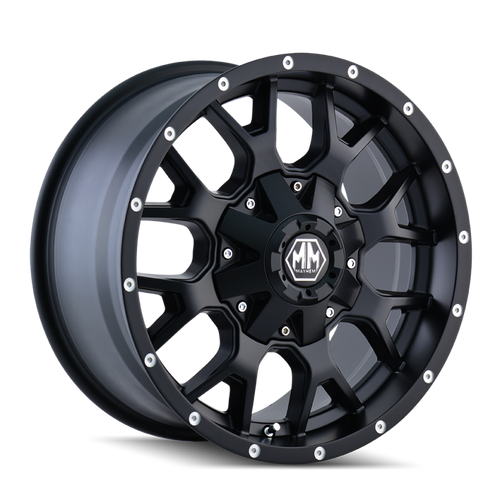 Mayhem 8015 Warrior 18x9 / 8x170 BP / 18mm Offset / 125.2mm Hub Matte Black Wheel