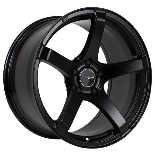 Enkei Kojin 18x8 35mm Offset 5x112 Bolt Pattern 72.6mm Bore Dia Matte Black Wheel