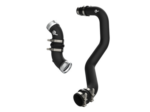 aFe 06-10 GM Diesel Trucks V8 6.6L BladeRunner Aluminum Hot & Cold Charge Pipe Kit - Black
