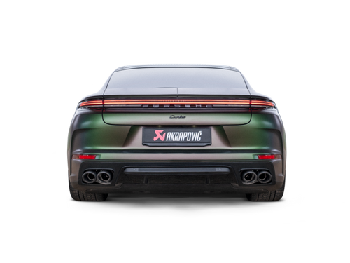 Akrapovic 2024+ Porsche Panamera Slip-On Line (Titanium) w/ Carbon Tips: Requires V6 or V8 fit kit
