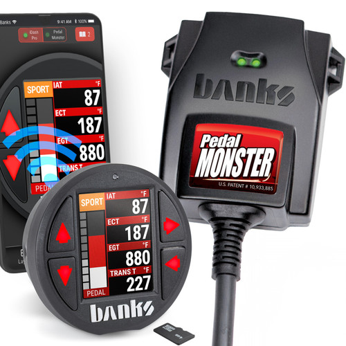 Banks Power Pedal Monster Kit Molex MX64 6 Way With iDash Data Pro 07-19 RAM and 11-20 FORD 6.7L