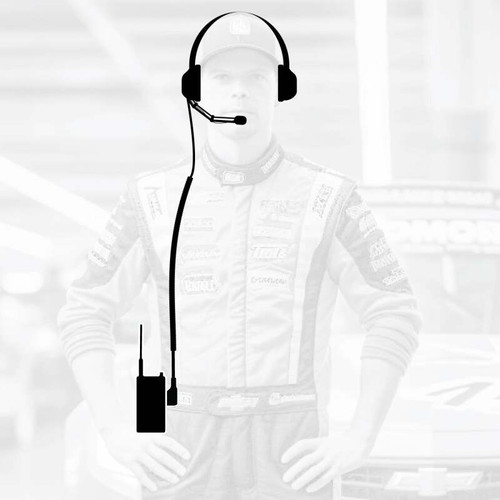Rugged Radios Crew Chief - H42 Spotter Headset and Rugged Handheld Radio Package - Black