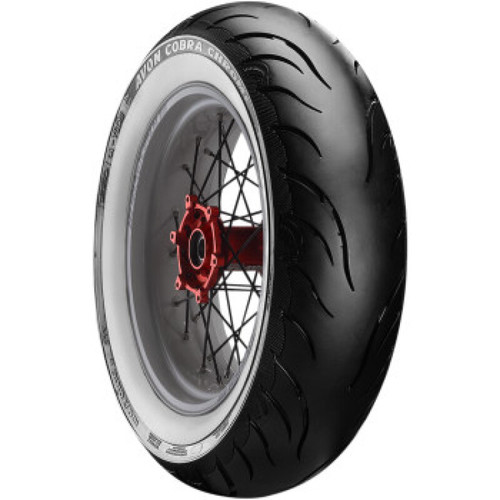 Avon Cobra Chrome AV92 White Sidewall Rear Tire - 150/80R16 71V 1DK