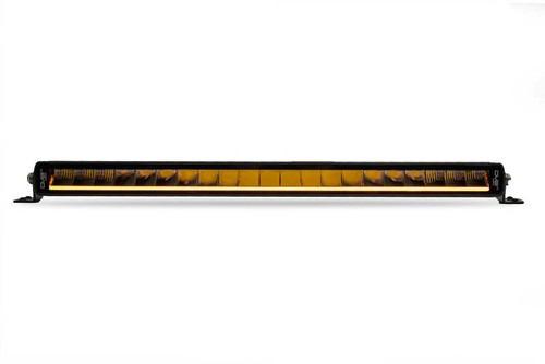 DV8 Offroad 20in Halo Elite Single Row Light Bar with Accent Light - White/Amber