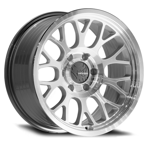 Mamba M28 18x9 5x127 ET-12 Silver Wheel w/ Mirror Machine Face & Lip