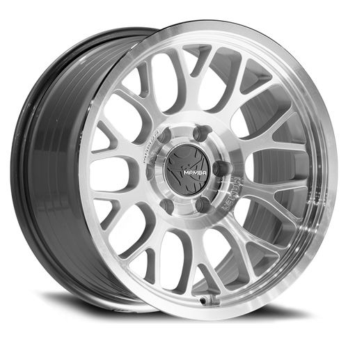 Mamba M28 17x8.5 6x135 ET0 Silver Wheel w/ Mirror Machine Face & Lip
