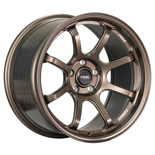 Konig Forged F6SX 17x9 5x114.3 ET43 Race Bronze Wheel (Knurled Bead)