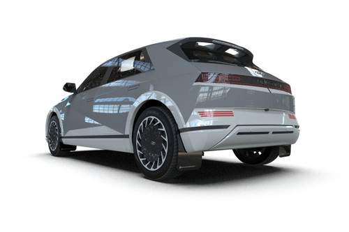 Rally Armor 25-26 Hyundai Ioniq 5 PE Black UR Mud Flap w/Silver Logo