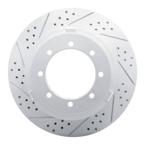R1 11-22 Ford F-350 Super Duty 2WD Rear Left Drilled & Slotted Geo-Carbon Rotor