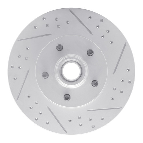 R1 95-11 Ford Explorer Front Right Drilled & Slotted Geo-Carbon Rotor