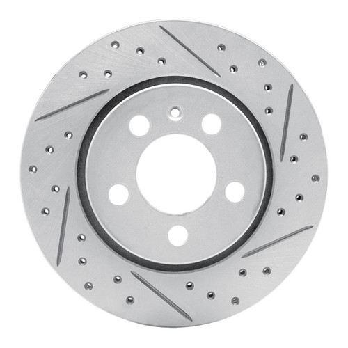 R1 00-06 Audi Tt Quattro Rear Right Drilled & Slotted Geo-Carbon Rotor