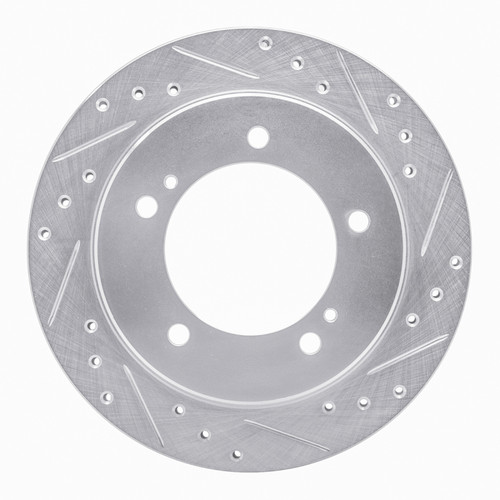 R1 91-98 Chevrolet Tracker Front Right Drilled & Slotted Silver Brake Rotor