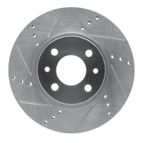 R1 09-19 Dodge Vision (Mexico) Front Left Drilled & Slotted Silver Brake Rotor