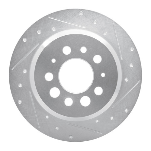 R1 67-74 Volvo 164 Rear Right Drilled & Slotted Silver Brake Rotor