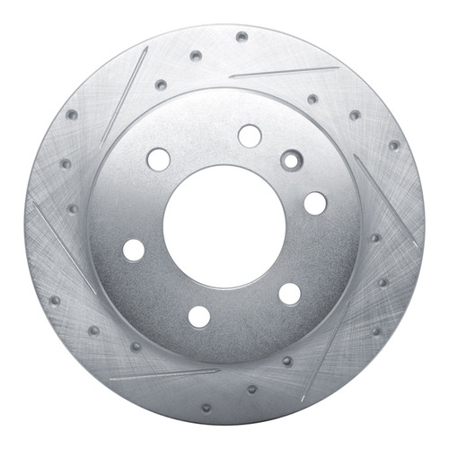 R1 19-25 Freightliner SprintER 1500 Rear Left Drilled & Slotted Silver Brake Rotor