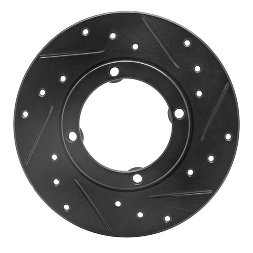 R1 85-94 Chevrolet Sprint Front Right Drilled & Slotted Black Brake Rotor