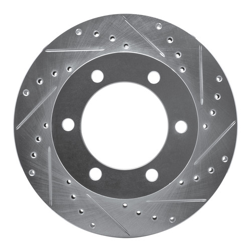 R1 95-04 Toyota 4Runner Front Right Drilled & Slotted Silver Brake Rotor