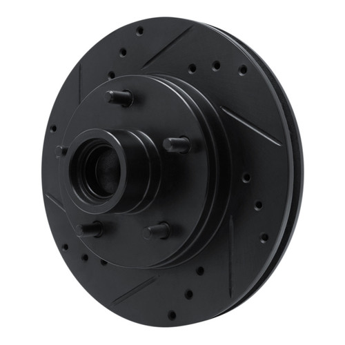 R1 78-78 Buick Regal Front Left Drilled & Slotted Black Brake Rotor