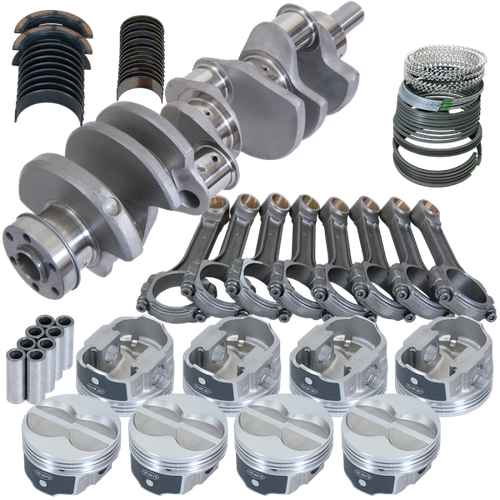 Eagle Ford 351W 4.000in Crank 6.200in I-Beam Rods -11cc Flat Top 4.030in Pistons Rotating Assembly