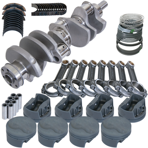 Eagle Ford 351W 4.000in Crank 6.250in I-Beam Rods -6.6cc Flat Top 4.125in Pistons Rotating Assembly