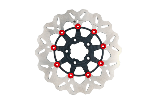 Rotor 11.8"floating Wave Fr Black/red Buttons