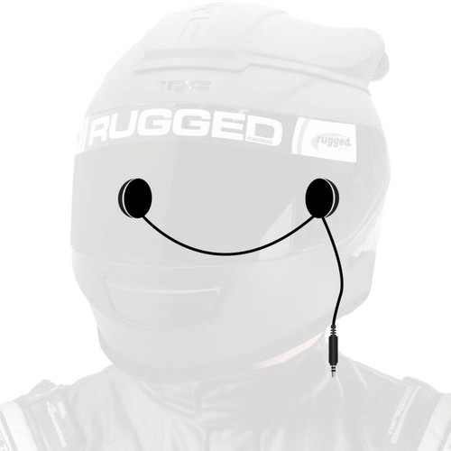 Rugged Radios In-Helmet Speakers with 3.5mm Plug Mono / Standard