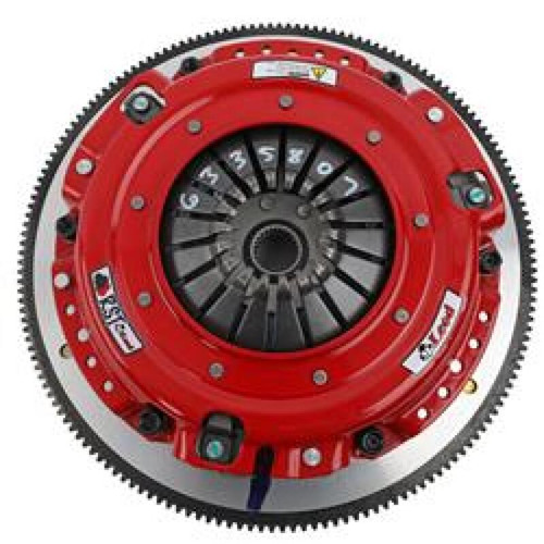McLeod RXT Twin Disc Clutch Kit 18-23 Ford Mustang RST 1 1/8 x 26 Spline 164T 8 Bolt AL Flywheel
