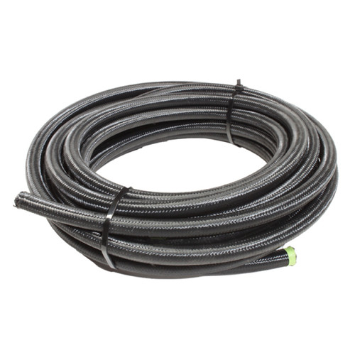 Snow Performance 12 Black Nylon Braided Stainless PTFE Hose - 30ft