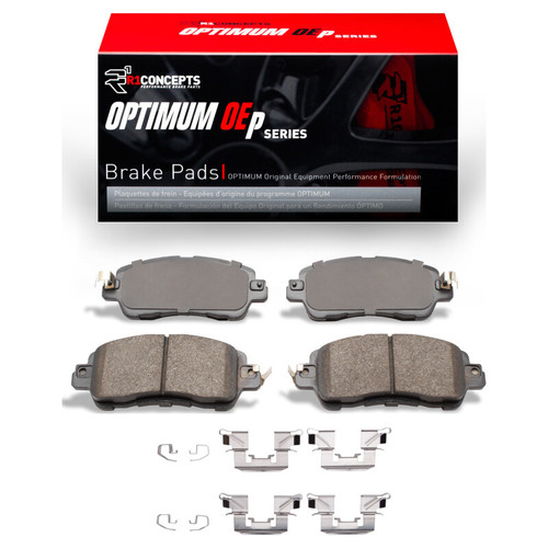 R1 16-25 Mazda 2 (Mexico) Front Optimum OE Brake Pads & Hardware Kit