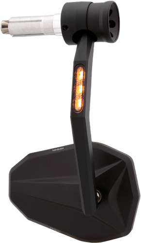 Victory Rim Bar End Mirror With Run Lights/turn Signals