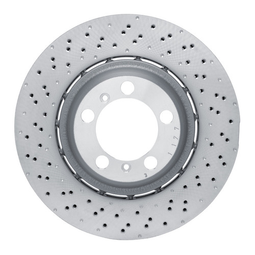 DFC 13-19 Porsche 911 Left Rear Drilled Hi-Carbon Alloy Geomet Coated Rotor