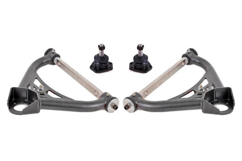 BMR 70-81 Chevrolet Camaro A-Arms Upper Non-Adjustable Delrin Std Ball Joint - Black Hammertone