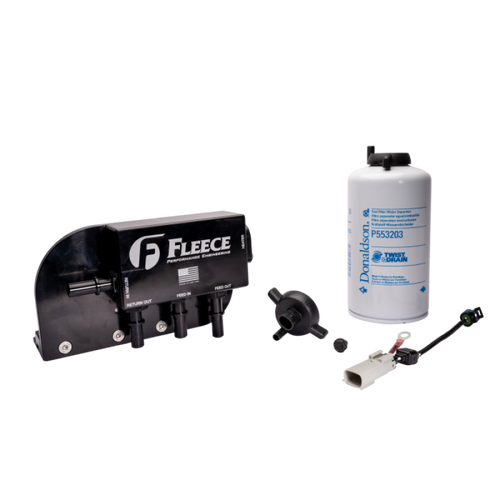 Fleece Performance 17-26 Ford F250-550 Powerstroke Under Bed Fuel Filter Assembly