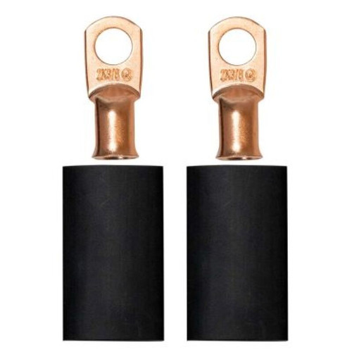 Moroso 3/8in Dia Stud 2 GA Wire Crimp/Solder Battery Cable Terminal Kit (2 Pack)