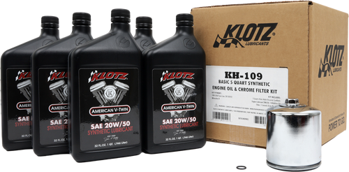 Basic Harley Davidson 5qt Synthetic Oil Change Kit