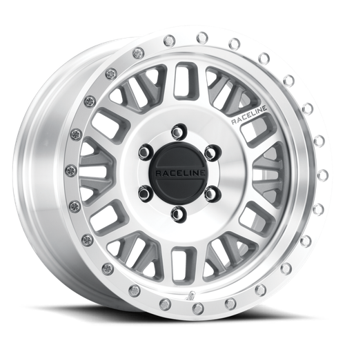 Raceline RT951M Ryno Machined 20x8.5in / 8x170 BP/32mm Offset/130.81mm Bore - Machined Beadlock