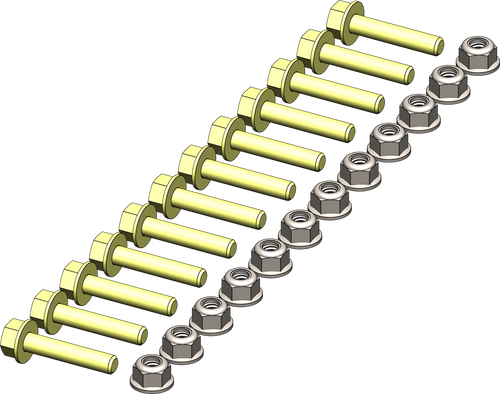 Kfi-uhmw Wear Bar Hardware Kit
