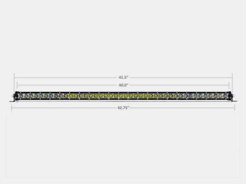 Cali Raised 42 Slim Single Row Led Bar Amber