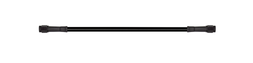 Goodridge 16in Universal Brake Line Assembly w/Black Zinc Fittings & Black Hose