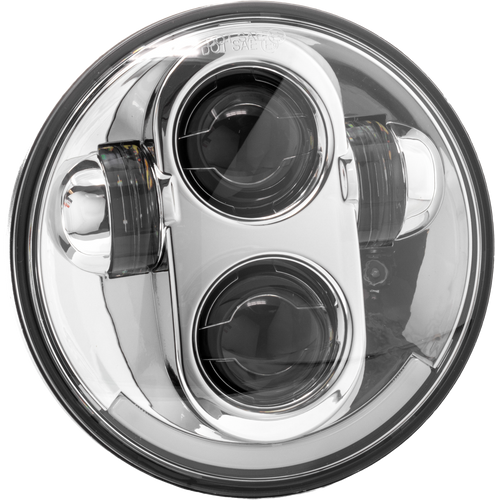 5.75" Led Headlight Chrome