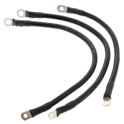 All Balls Racing 86-88 Harley-Davidson FXR Super Glide Battery Cable Kit Black