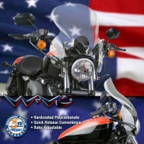 National Cycle 88-21 Harley-Davidson XL Sportster Wave Windshield-Dark Tint