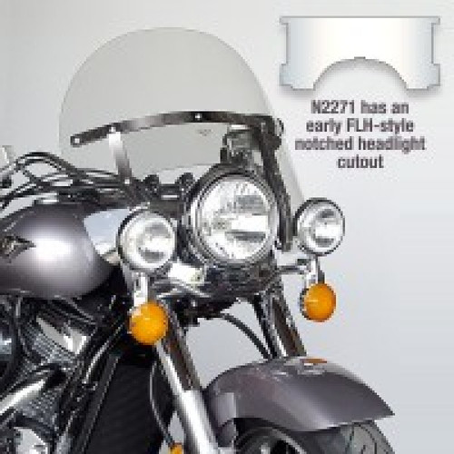 National Cycle 60-84 Harley-Davidson FL Glide/Electric Glide Sport Chopped Heavy Duty Windshield