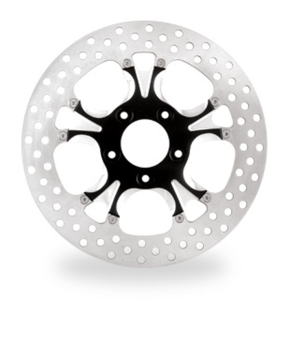 Performance Machine Disc/Carr 11.8 Gatlin Front - Black Ano